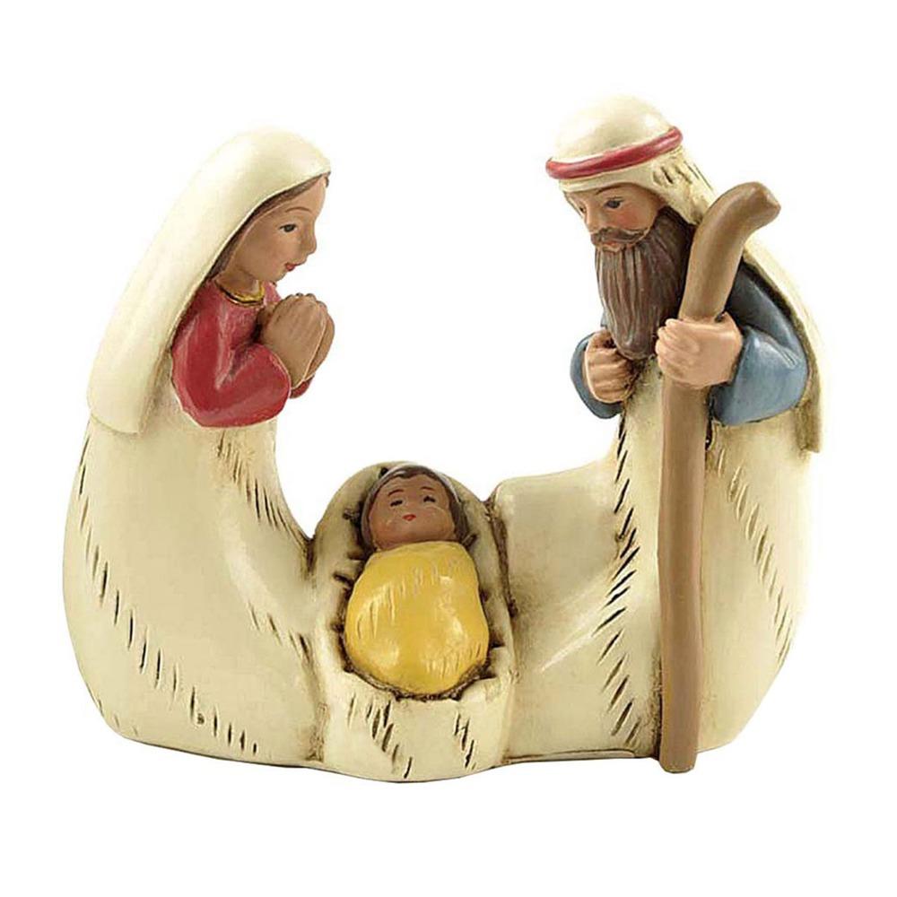 Unique Jesus Christ Figurine Cute Christmas Manger Ornaments Holy Family Figurine  Home Decor