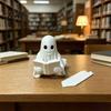 Novelty Reading Gifts Ghost Book Bookmark, 3D Printed Halloween Page Marker, Unique Stationery for Readers Lightweight PLA Clip Students And