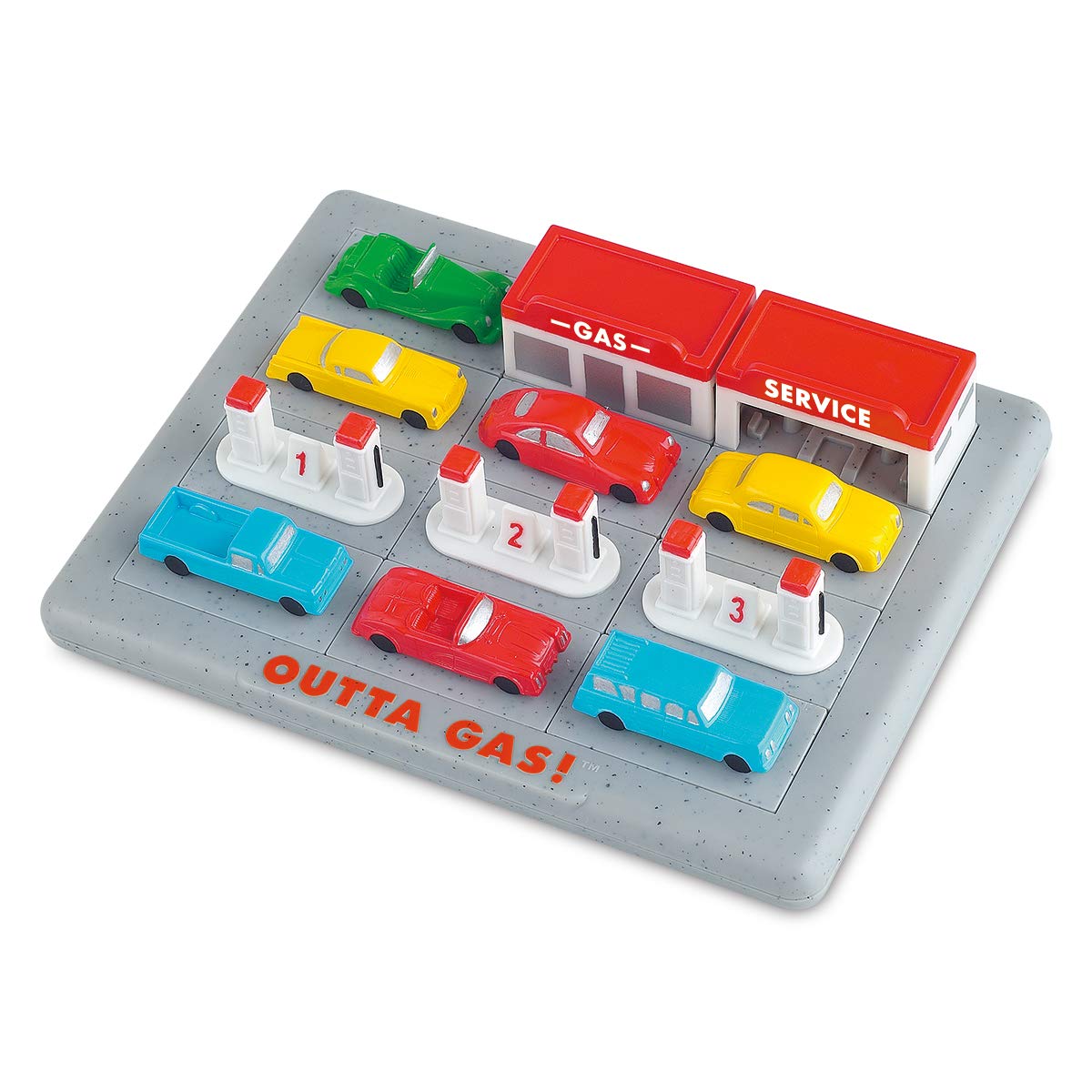 BorneLund Popular Playthings 12-Square Traffic Control Slide Puzzle: Hurry to the Gas Station! (Ages 8 and up) PPT70501