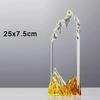 Customized Transparent Crystal Trophy, Excellent Staff Team Souvenir Annual Meeting Enterprise Award, Home Decoration Medal, 1Pc