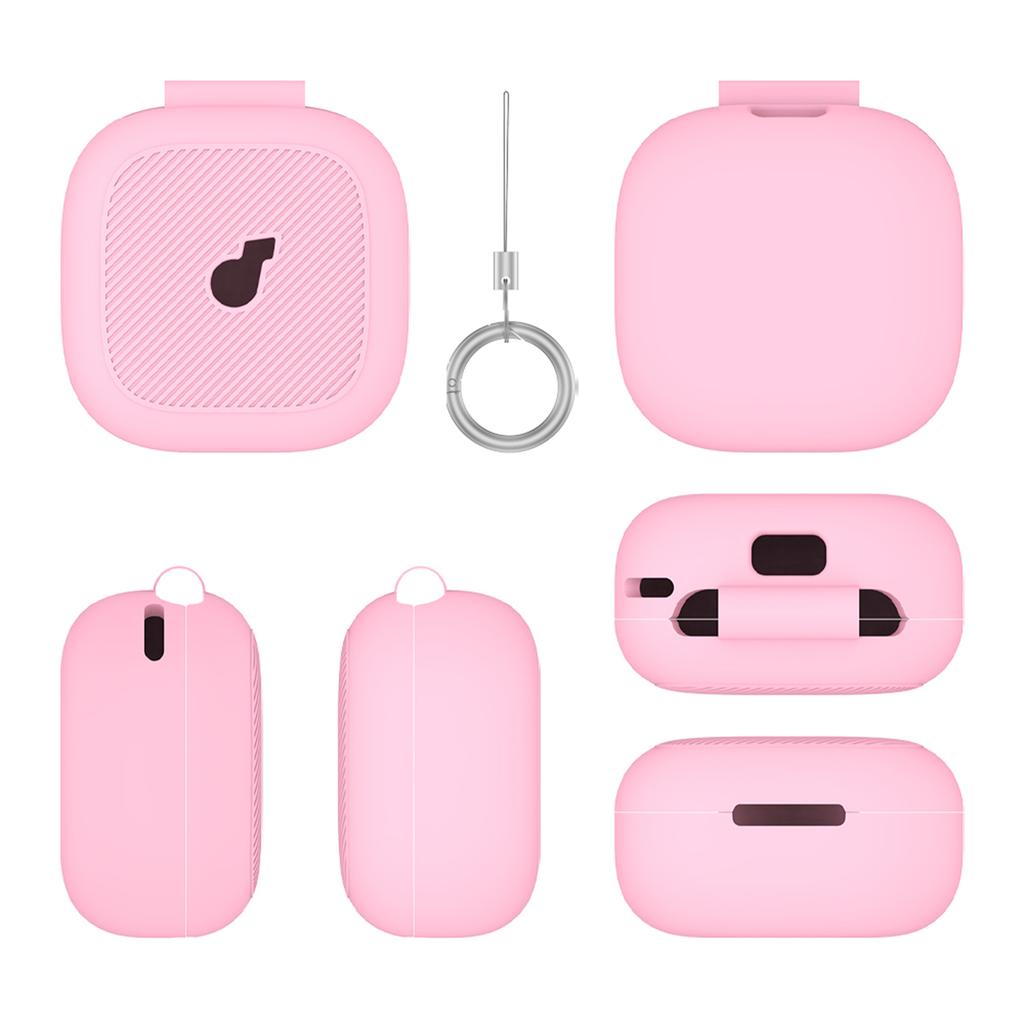 Silicone Case Soft Flexible Scratch Resistant Wireless Earbuds Protective Shell with Carabiner for Anker Soundcore P31i