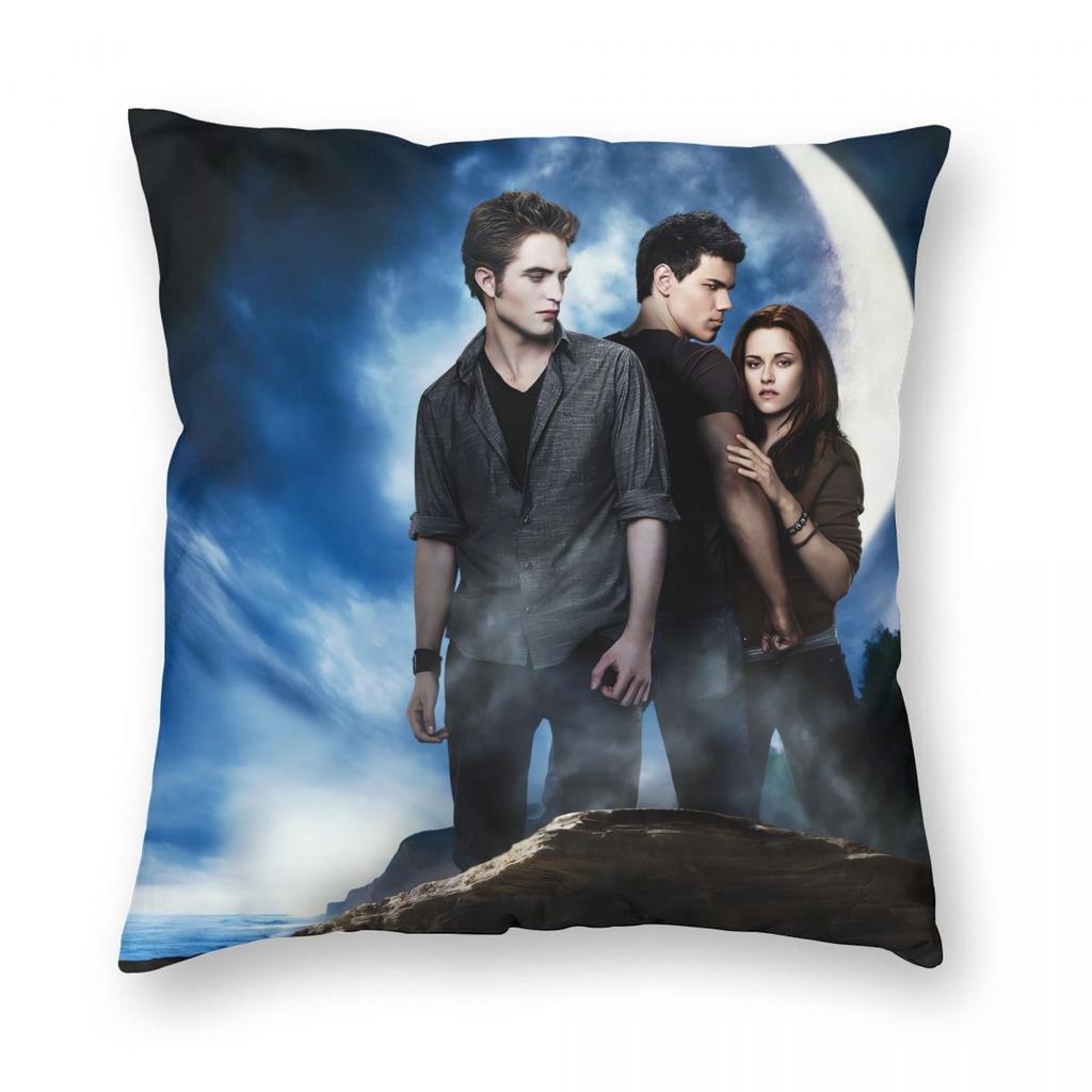 The Twilight Saga Movie Pillowcase Printed Polyester Cushion Cover Decorative Pillow Case Cover Home Square 45*45Cm