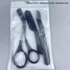 3-Piece Eyebrow Trimming Set with Scissors, Comb, and Small Trimmer
