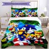3pcs Duvet Cover Set (1*Duvet Cover + 2*Pillowcase, Without Core), Sonic Print Soft All‑Season Bedding Set, Home Bedroom Decor Gift