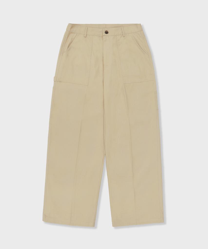 GLW Carpenter Fatigue Cotton Pants Beige