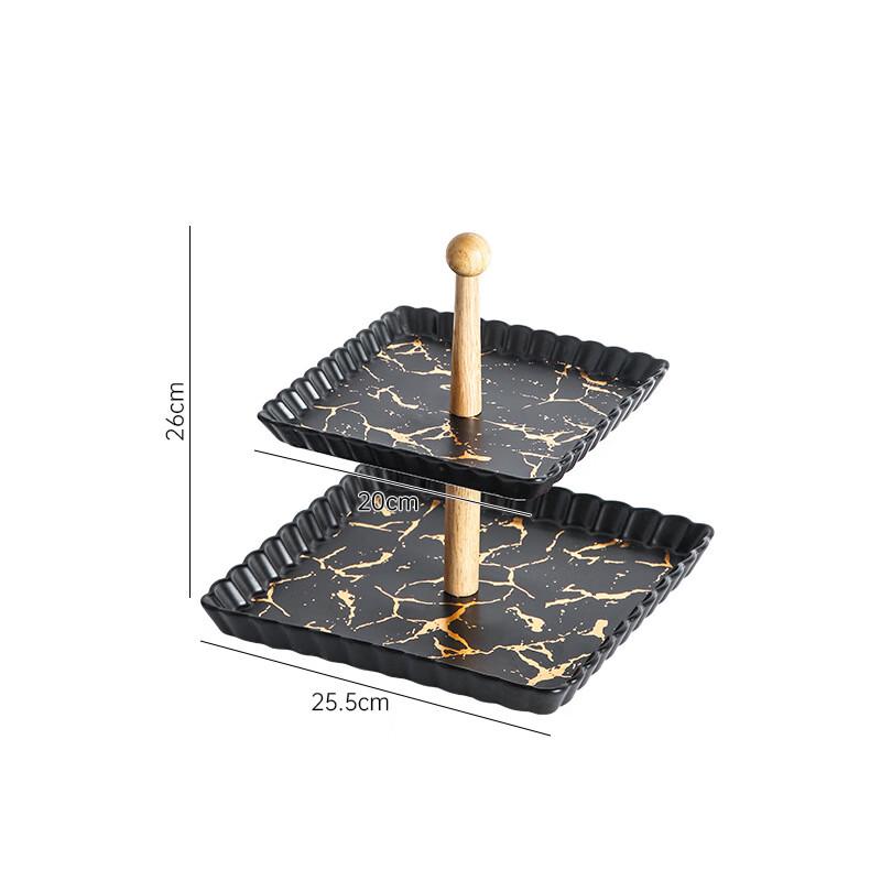 Qianxing Ceramic Multi-layer Fruit Dessert Tray