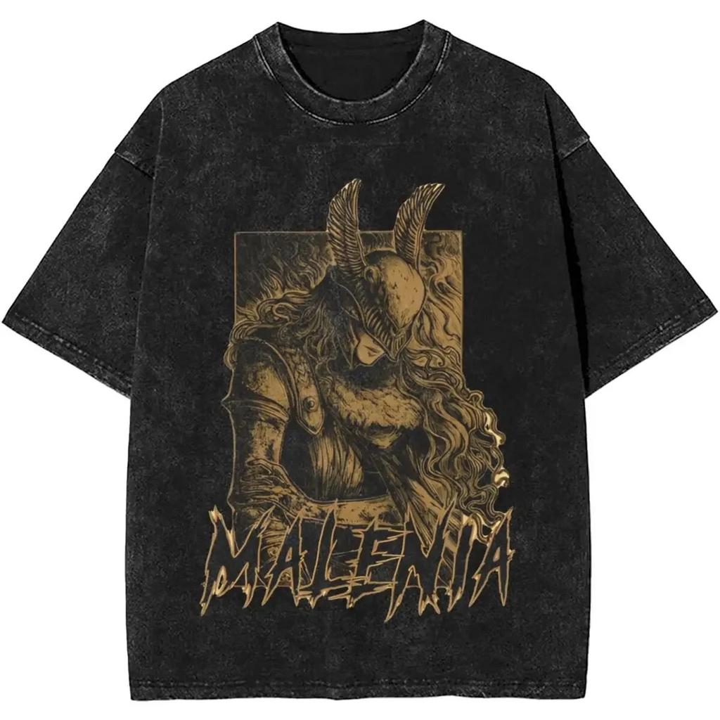 2026 Malenia Blade Of Miquella Washed New Arrival Unisex Clothes Tee Shirt Homme Graphic T-Shirts Unisex Tshirt for Unisex Ropa Hombre