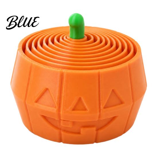 Stress Relief Fidget Toys 3D Printed Halloween Pumpkin Toy Retractable Spiral Flexible Gadgets Ornament PLA Sensory Figurine for Kids And