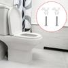 2 Stück Universelle Toilettenabdeckung Schraubenersatz Befestigungselemente Kunststoff Toilettensitzmuttern mit Schrauben Hardware Langlebig