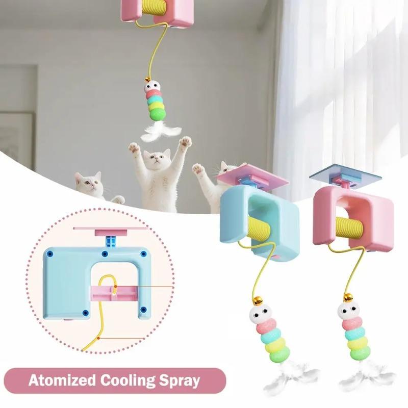 Interactive Cat Teasing Stick Toy Automatic Electric Flying Bird Cat Toy Pet Stress Relief Toys For Cats