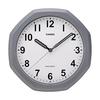CASIO Wall Clock, Radio-Controlled, Gray, Analog, Automatic Illumination, Nighttime Second Hand Stop