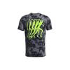 Under Armour Anywhere Camo Print Short Sleeve T-Shirt Men Tops Peach Grey 1377852-012