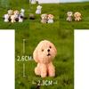 Stylish Mini Resin Dog Dolls 12 Style Ornaments Bringing Joyful Touch To Your Garden Spaces