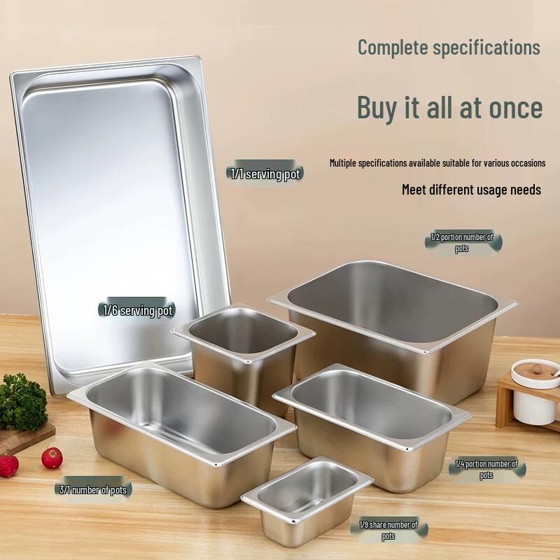 

Stainless Steel Commercial Food Pan with Lid