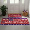 2PC American Patriotic Stars Stripes Kitchen Floor Mat Non Slip Oil Proof Runner Rug Living Room Entryway Decor