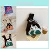 Cute Cartoon Handbag For Summer Fashion With Trendy Bucket Style And Soft Knit Material