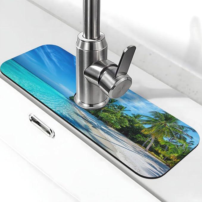 Badezimmerarmatur Ablass- und Wasserabsorptionsmatte für Waschbecken und Arbeitsplatten