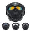 Radfahren Bunte Brille Motorrad Totenkopfmaske Outdoor winddichte Vollgesichtsmaske Paintballspiel taktische Schutzhelmmaske