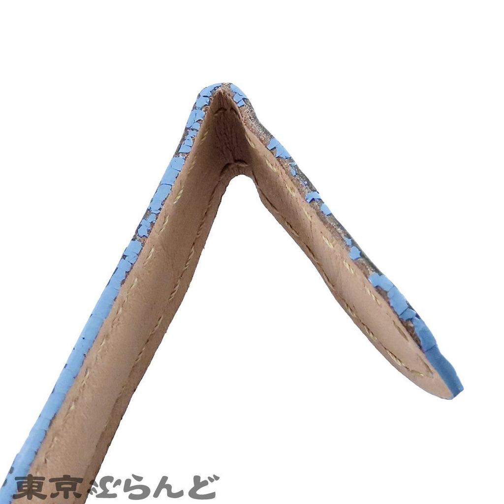 Used Cartier CARTIER Genuine Leather Belt KD28FM44 Pastel Blue Alligator Leather 13mm Replacement Strap for Tanks, Etc. Watch Strap for Women