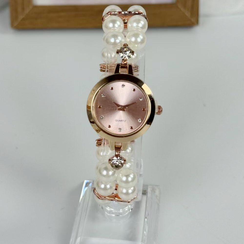 Xianqi Fashion Women's Pearl Bracelet Watch New Elastic Rope Bracelet Personalized Women's Watch