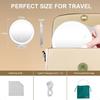 Mocado Travel Makeup Mirror with Light 1X 20X Magnifying Mirror with Light Double Sides Travel Mirror with 3 Color Light Dimmab