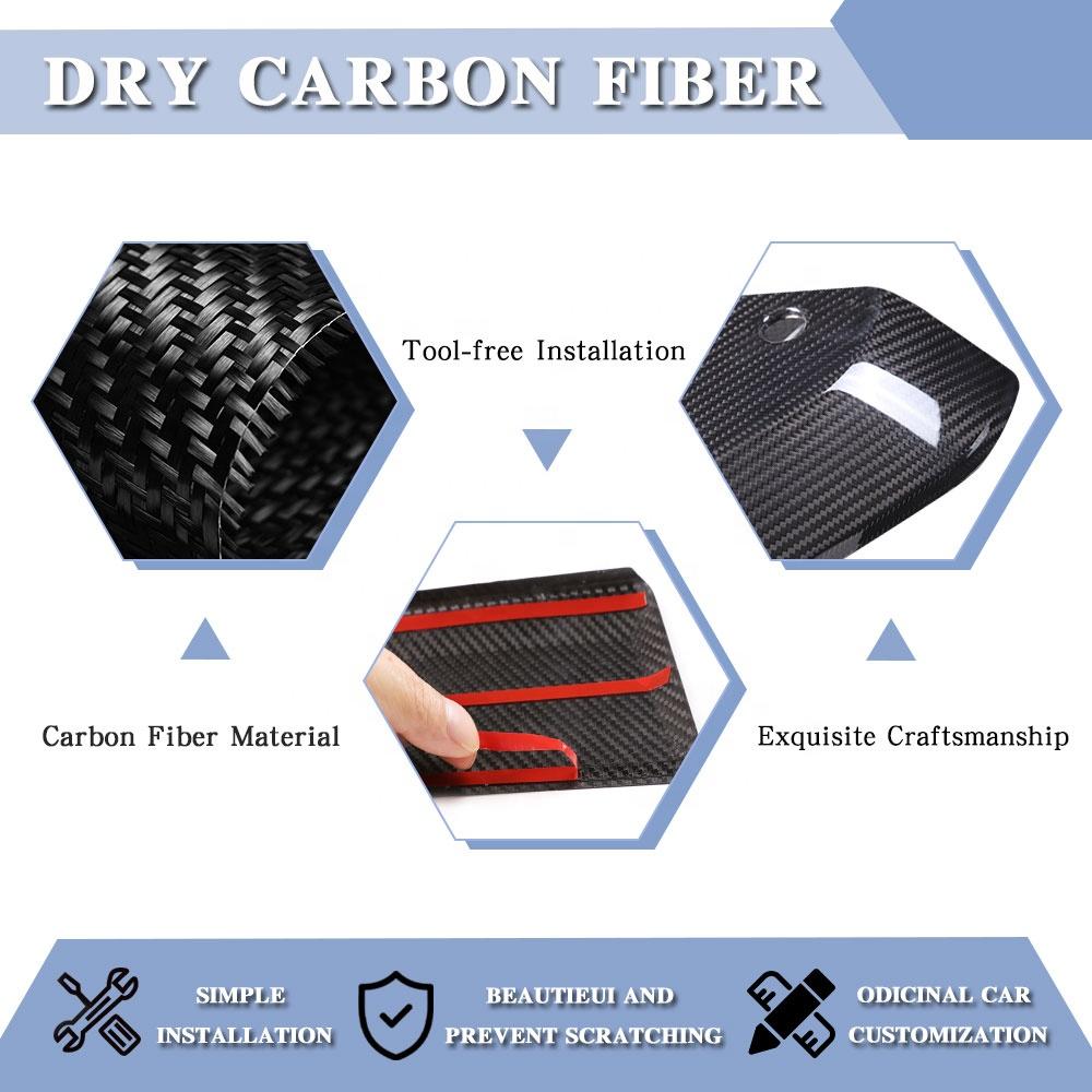 Center Console Carbon Fiber Gear Shift Knob Cover for Land Rover Discovery 3 Discovery 4 2004-2012 Auto Interior Accessories