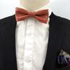 Adjustable Men Necktie Solid Color Retro Cravat Simple PU Leather Bow Tie  Shirt