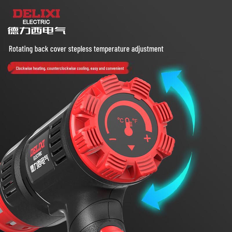 Delixi Electric 2000W Industrial Heat Gun CN plug (adapter included)