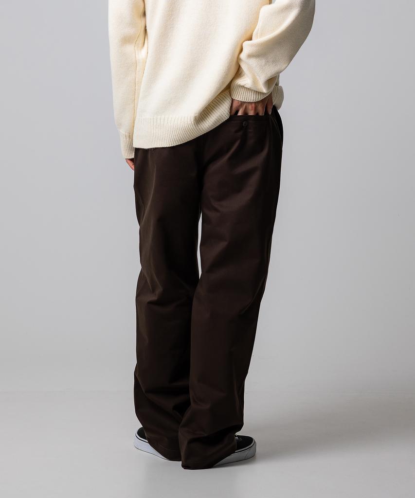 DICKIES Relaxed Single-Pleat Chino Pants Brown