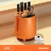 1Pc Rotating Knife Holder  Holder Spoon Chopsticks Fork Storage Holder Kitchen Storage Tableware Drain Shelf Home Organizer