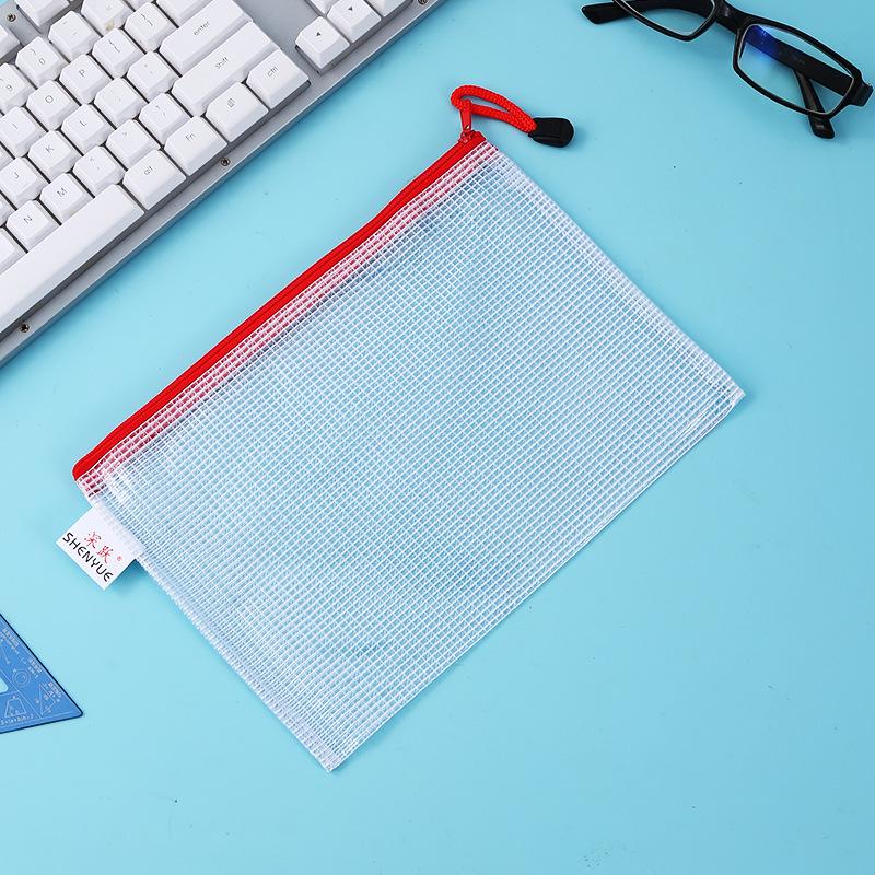 A4 wasserdichte Netz-Reißverschlusstasche: Transparente Schülertasche & Dokumentenaufbewahrung