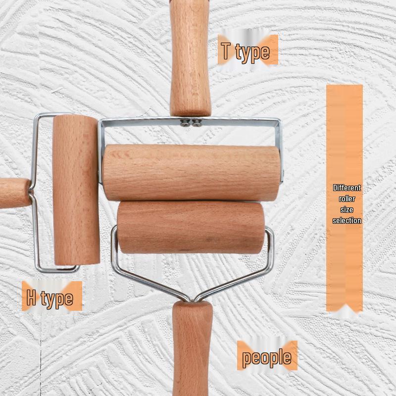 Non-Slip Solid Wood Double-Headed Rolling Pin for Baking, Pizza, and Crepes