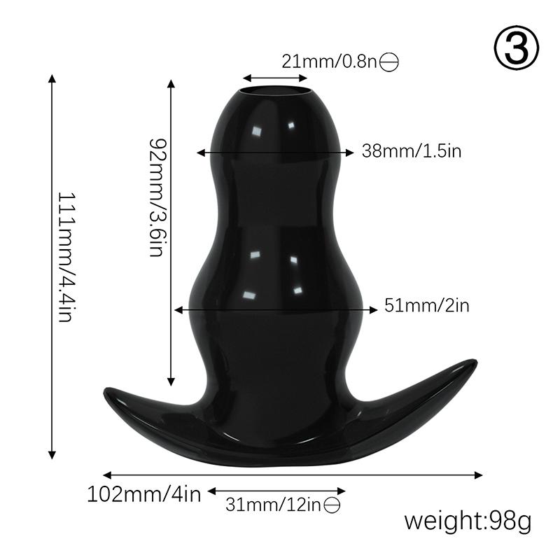 5 Sizes Hollow Anal Plug Dilator Soft Speculum Prostate Massager Butt Plug Set Intimate Enema Sex Toys Women Men Intimate Goods