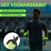 Nachtlauf Armband LED Lichtband Radfahren Sicherheitsarmband Outdoor Sport Sicherheitsarmgurt Beinwarnung Wiederaufladbares Armband
