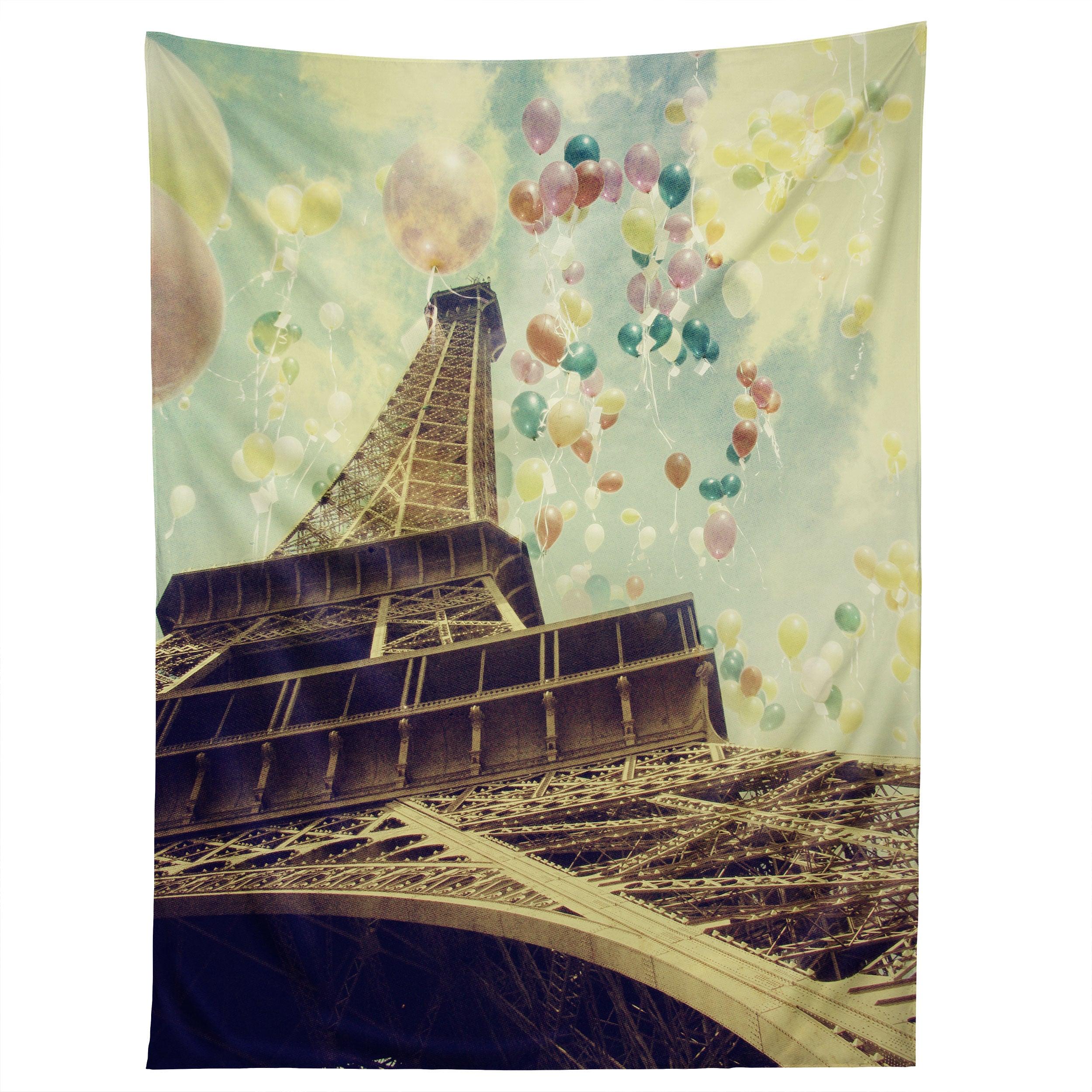 PARIS IS FLYING tapestry 75x100
