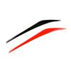 Car Accessories Headlight Eyebrow Cover Eyelids Sticker Trim For Hyundai Elantra 2016 2017 2018 Piano Black