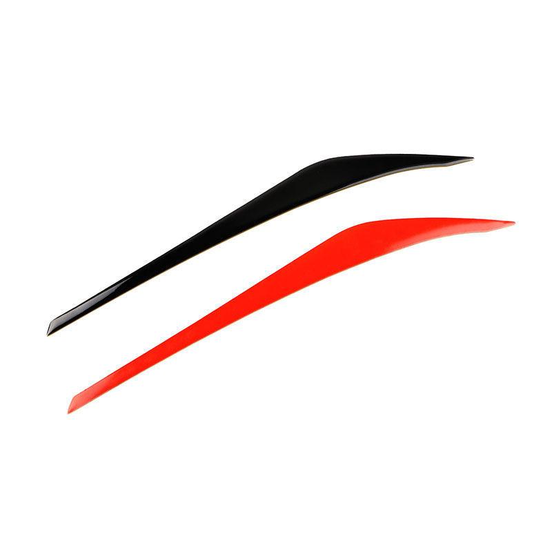 Car Accessories Headlight Eyebrow Cover Eyelids Sticker Trim For Hyundai Elantra 2016 2017 2018 Piano Black