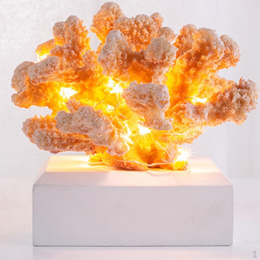 Figurines LED Sculpture Statue Artwork Creative Luminous Crafts AAA Batteries(Not Included) Ornament