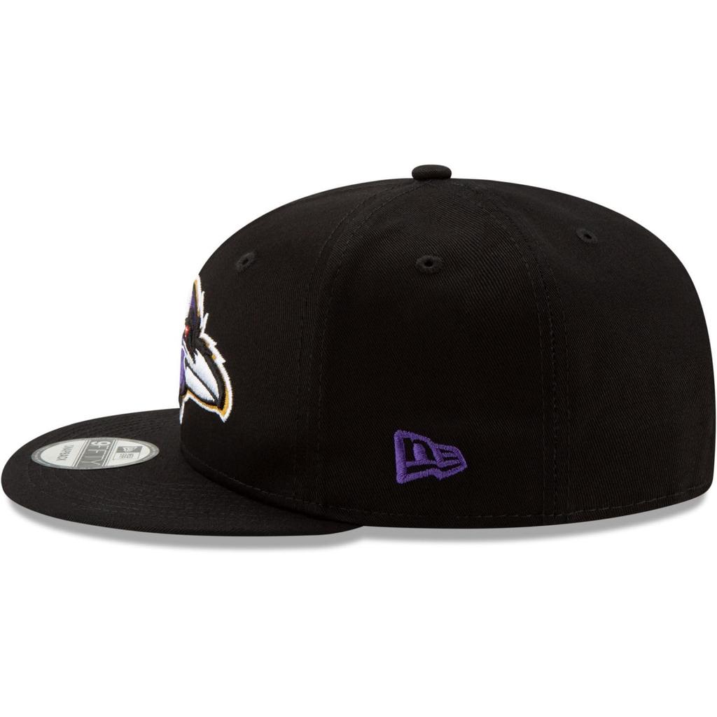 New Era Black Baltimore Ravens Basic 9FIFTY Adjustable Snapback Hat Men's