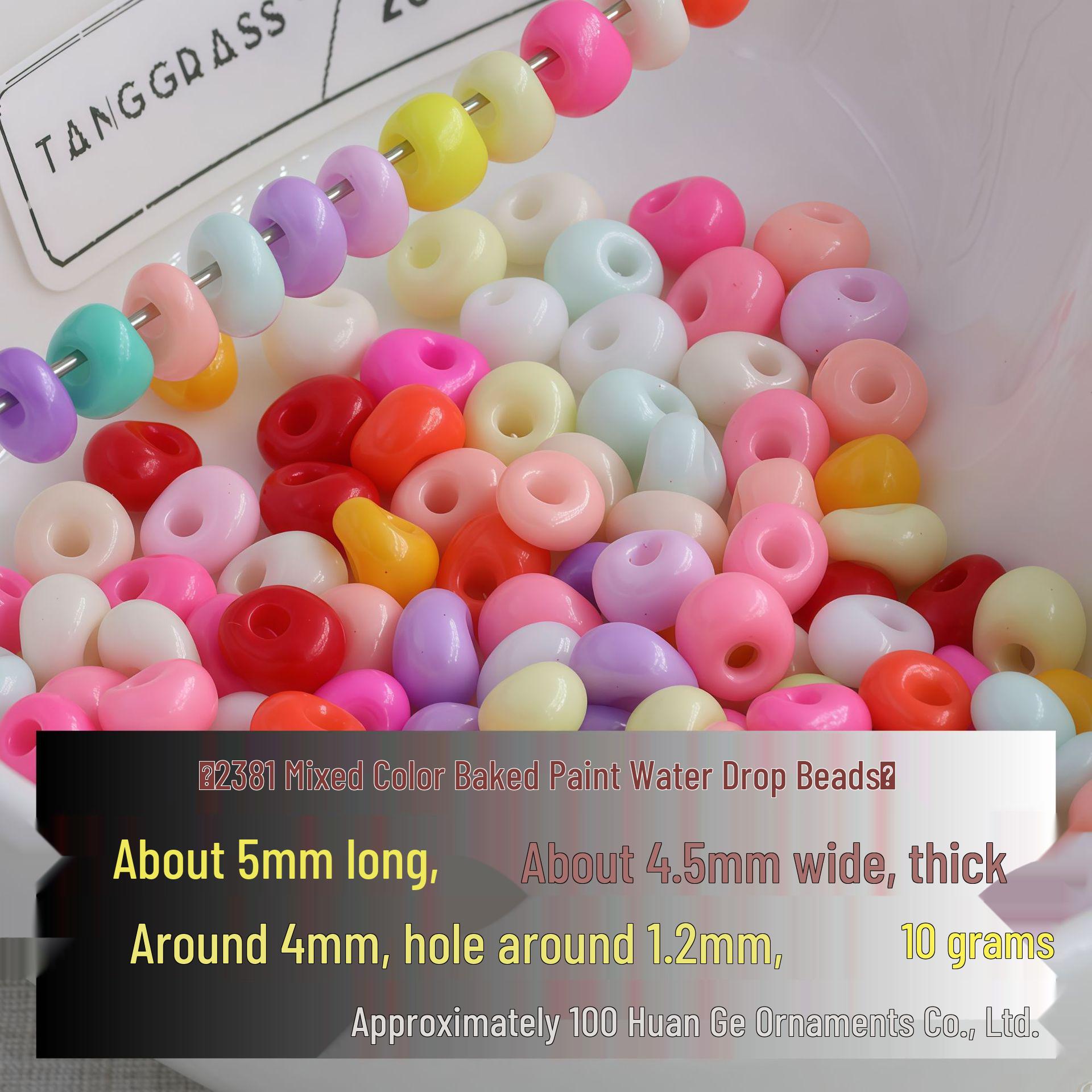 Iridescent Cloud Mist Rice Beads for DIY Jewelry