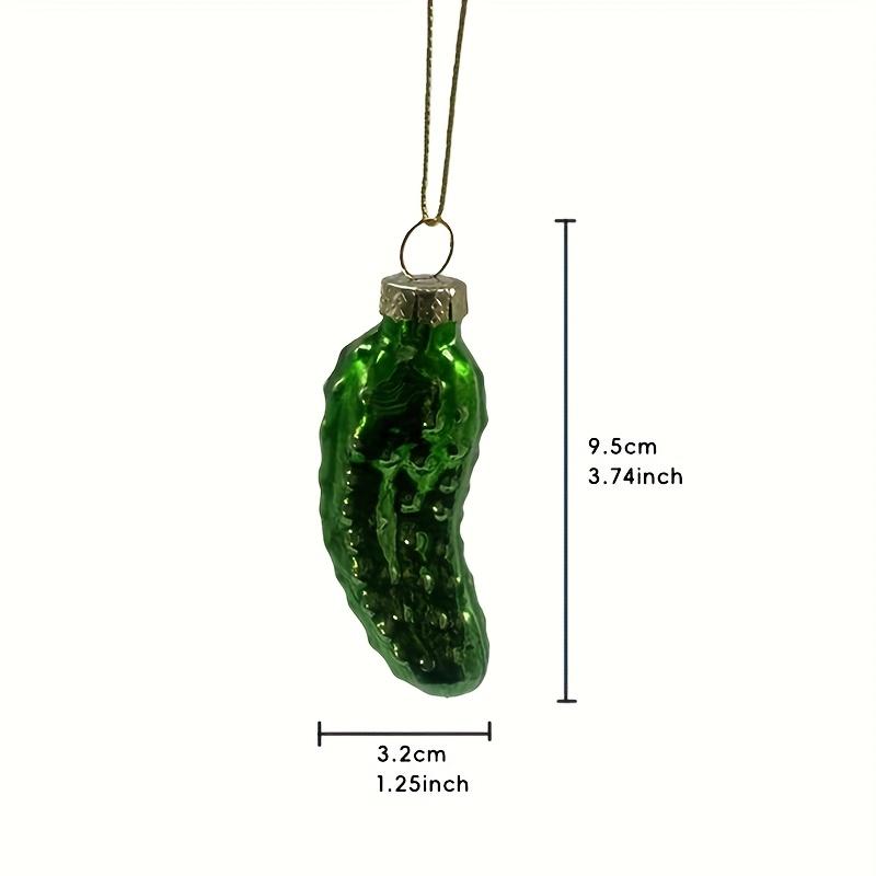Glass Cucumber Christmas Tree Hanging Ornament for Home Bedroom Living Room Decor 7