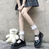 Summer Style Fishnet Mesh Socks with Thick Soles – Sexy & Invisible Non-Slip Women's Short Socks