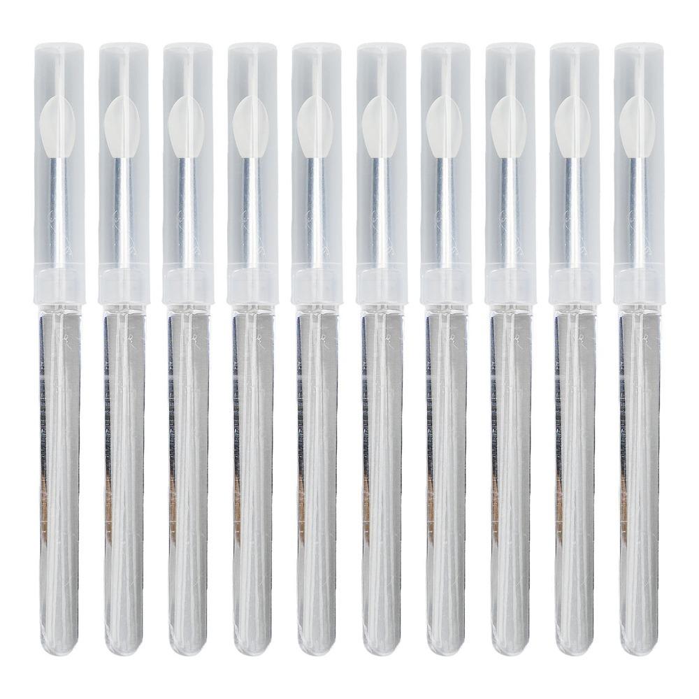 10pcs Comes With Protective Cover Reusable Silicone Nail Brush Durable Manicure Auxiliary Tools