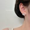 Elegant Zircon Flower Stud Earrings for Women - Fashionable, Luxurious, Sweet, and Versatile.