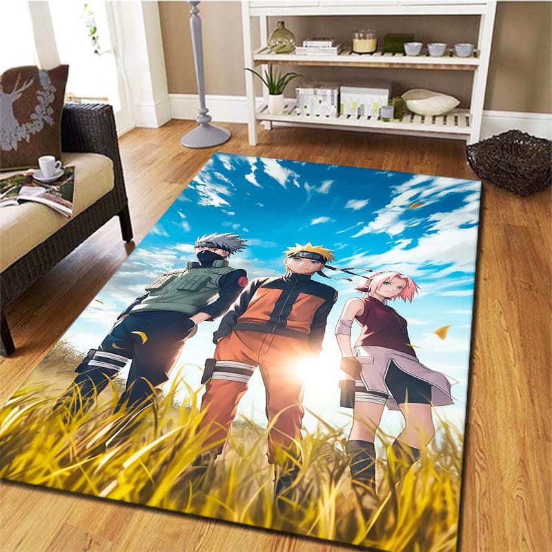 Naruto Team Celebration Carpet Rug For Living Room Bedroom Home Sofa Decoration,kids Play Nonslip Floor Mat