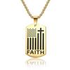 Simple and Fashionable Men's Enhancement Courage Faith Military Brand Accessories Necklace Pendant