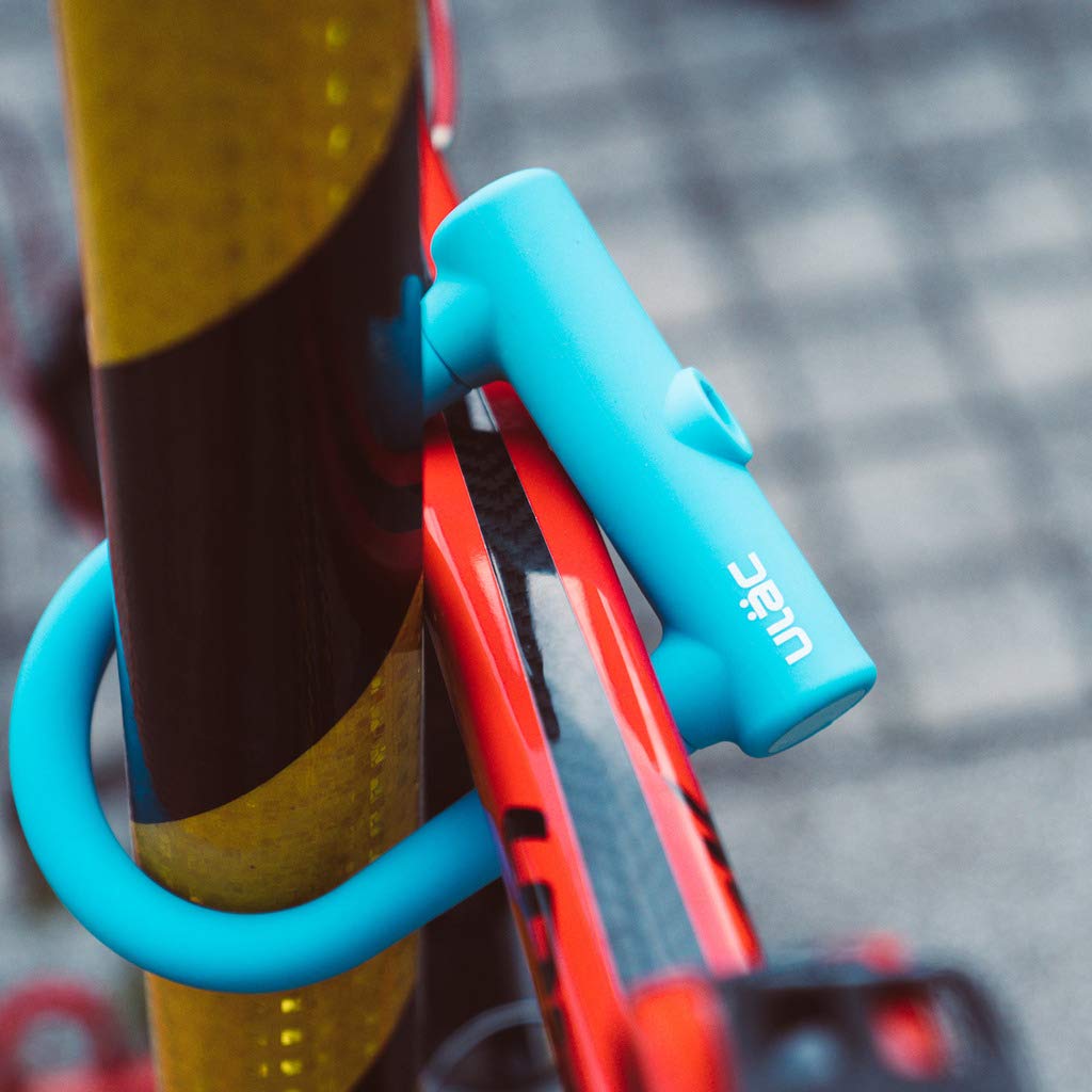Ulac BROOKLYN Silicone Cover Bicycle 76mm x Blue U-Lock, UL-SU3-02 LITE, 128mm,