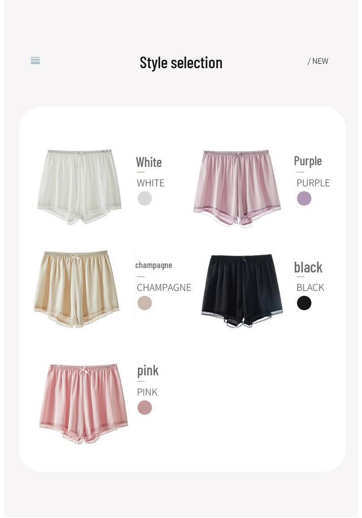 Pantalones Cortos de Seguridad de Seda de Hielo de Verano para Mujer Sin Costuras - Antiexposición, Dobladillo sin Enrollar, Usables por Fuera