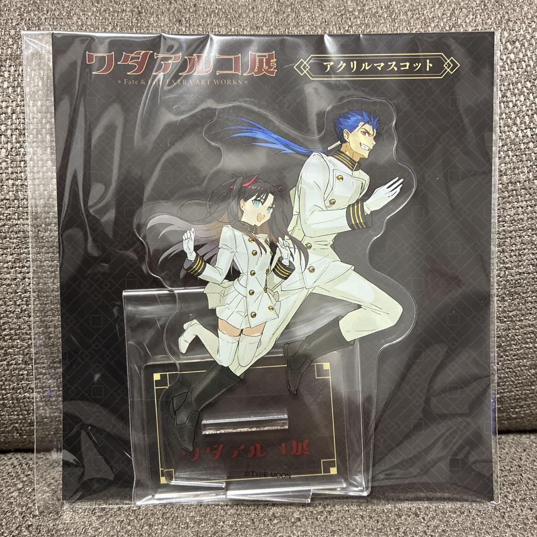 

[USED] Wada Arco Exhibition Fate Main Visual Acrylic Mascot Tohsaka Rin & Cu Chulainn