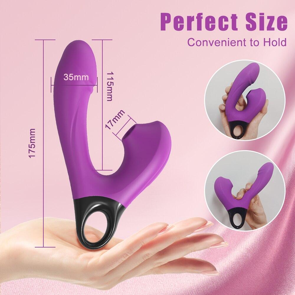 Sucking Dildo Vibrator Female G Spot Clitoris Sucker Vacuum Stimulator Adult Goods Vibrating Massager Sex Toy for Women